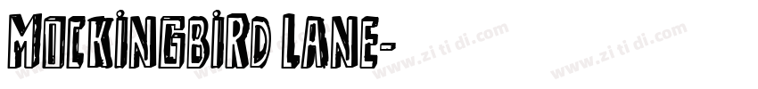 MockingbiRd Lane字体转换
